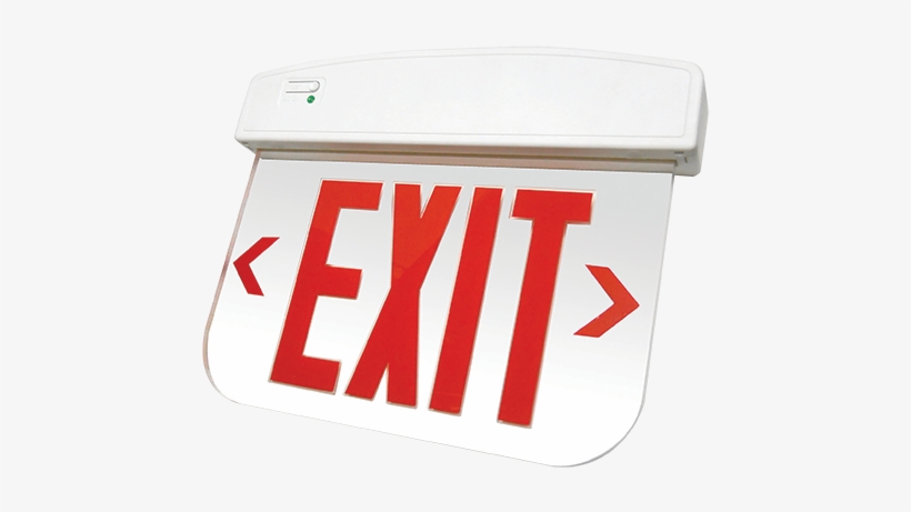 Dlel Led Edgelit Exit Lighting Fixture - Westgate Thermo Plastic Led Edgelit Exit Sign W. B/c,, transparent png #2572338