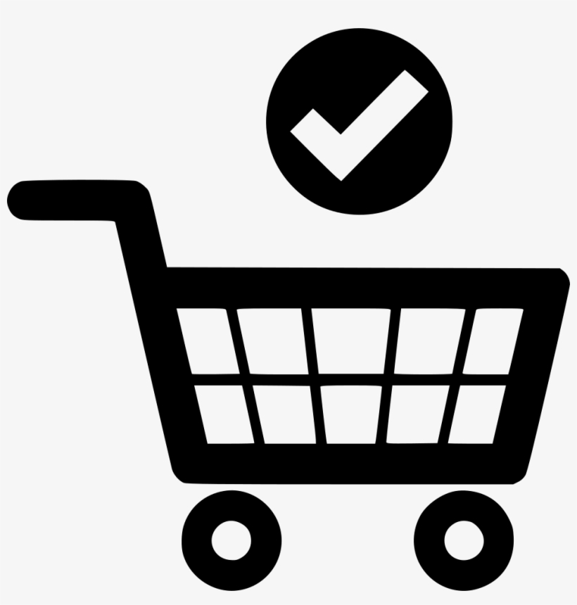 Buy Shopping Cart Approve Ok Tick Comments - E Commerce Icon Free, transparent png #2572522