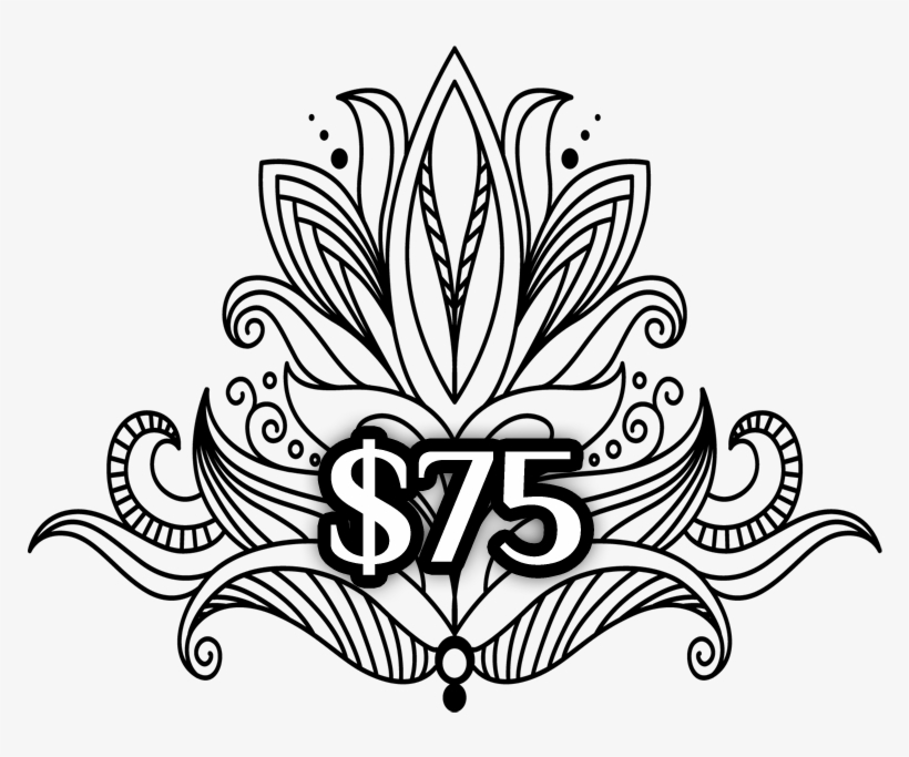 $75 Gift Certificate - Symmetrical Design, transparent png #2573468