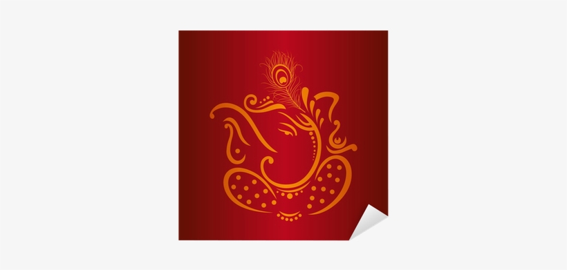 Ganesha Hindu Wedding Card Royal Rajasthan India Background