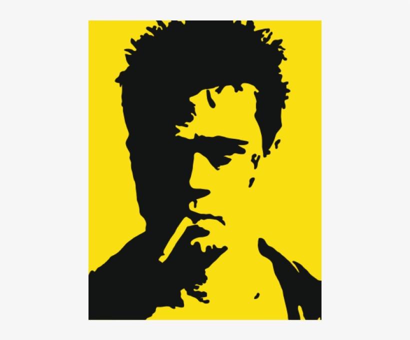 Ad-40 Fight Club - E1syndicate T-shirt Fight Club Brad Pitt Tyler Durden, transparent png #2574242