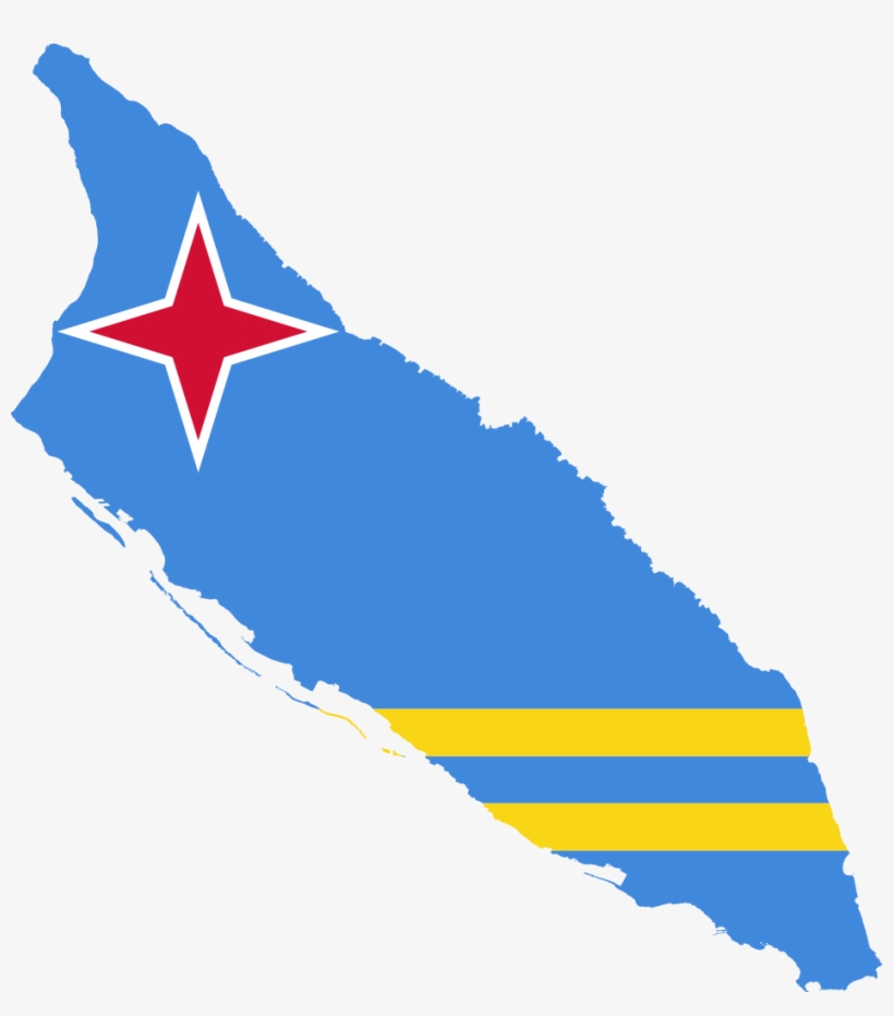 Go To Image - Aruba Flag And Map, transparent png #2574960