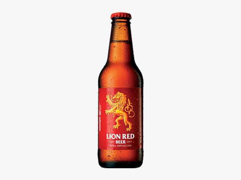 Kingfisher Beer Bottle Png Download - Lion Red, transparent png #2575300