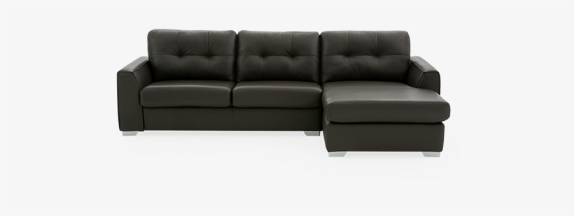 Image For Dark Brown Leather Sectional Sofa - Studio Couch, transparent png #2575324