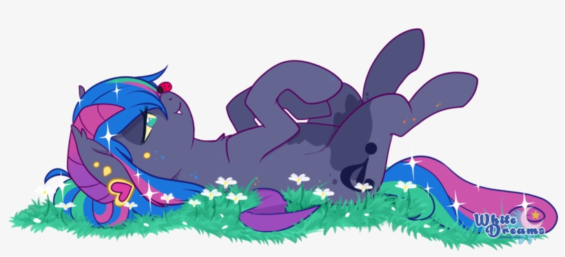 Xwhitedreamsx, Bat Pony, Bat Pony Oc, Flower, Grass, - Illustration, transparent png #2575599