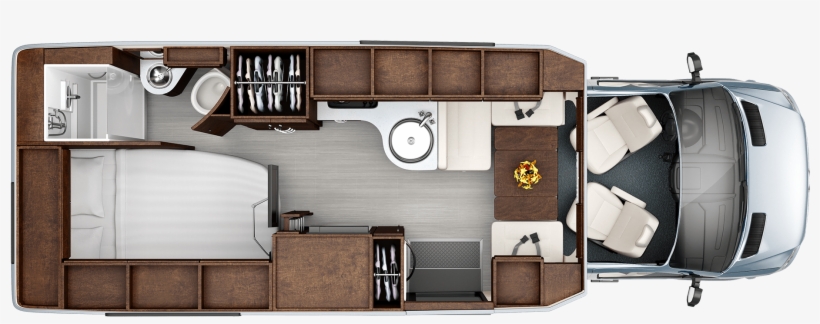 Serenity Floorplan - Leisure Travel Vans Serenity, transparent png #2575854