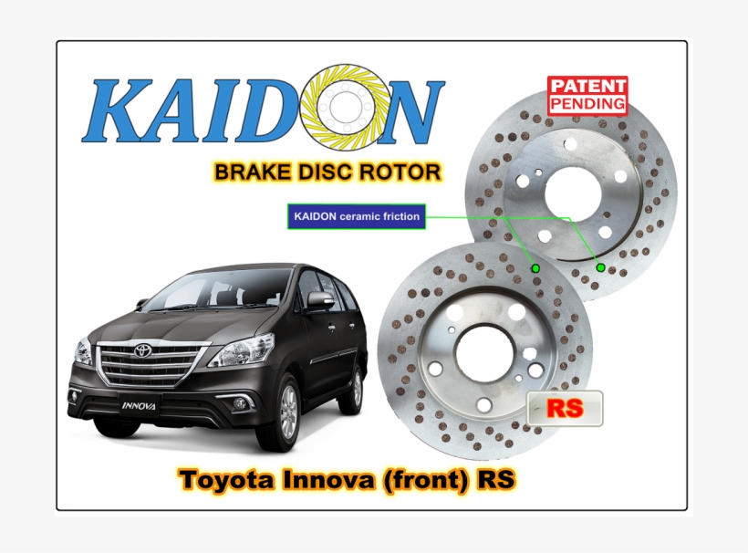 Toyota Innova Kijang Disc Brake Rotor Kaidon Type "rs" - Toyota, transparent png #2575926