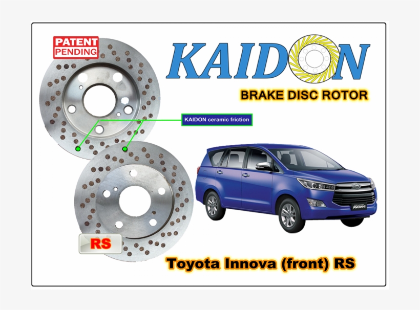 Toyota Innova Kijang Disc Brake Rotor Kaidon Type "rs" - Disc Brake, transparent png #2576135