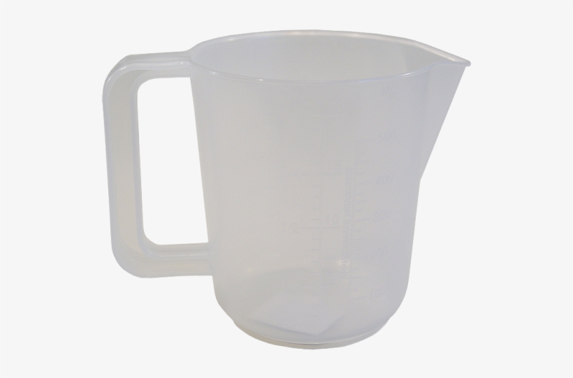 500ml / 1 Pint Plastic Jug - Falcon White Enamel Pitcher With Blue Rim, transparent png #2576405