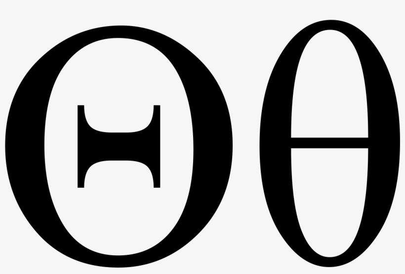 Theta Uc Lc - Lettre Theta, transparent png #2576440