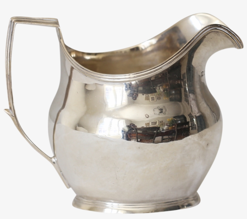 Antique English Sterling Silver Jug Creamer - Jug, transparent png #2576698