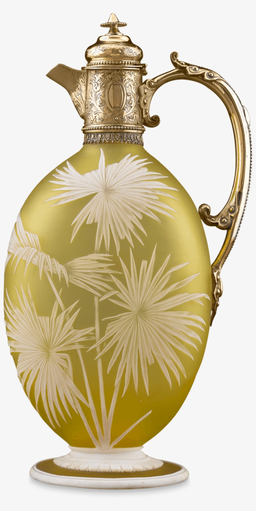 Thomas Webb And Sons Glass Claret Jug - Thomas Webb & Sons, transparent png #2576864