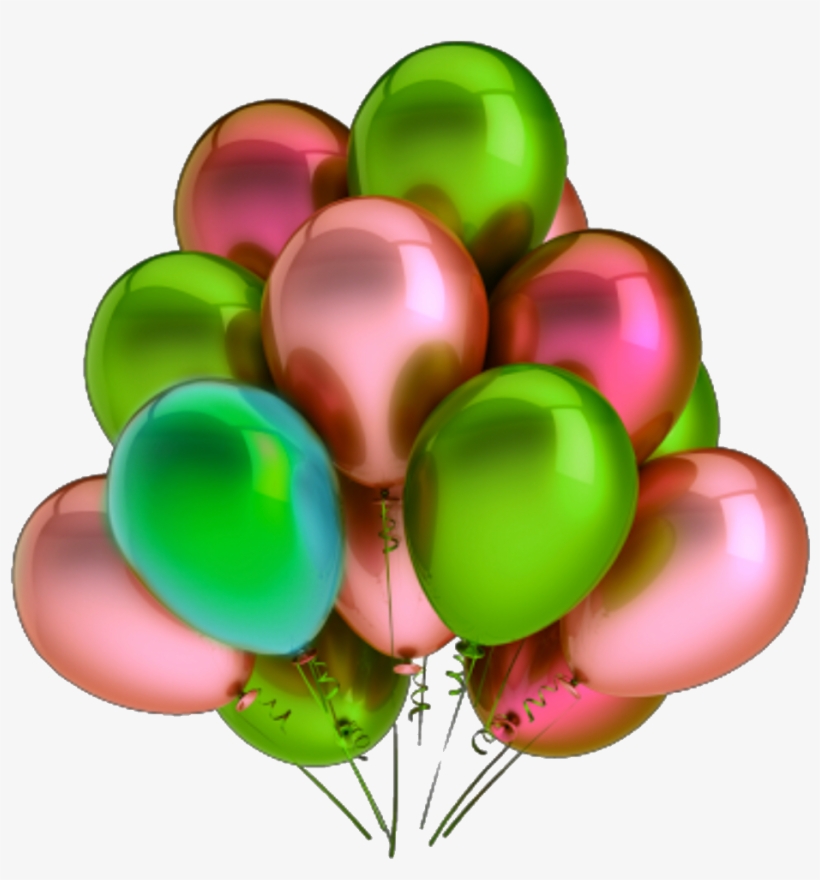 Globos Colourful Png Sticker Tumblr Hbd Happybirthday - Balões Roxo Png, transparent png #2577249