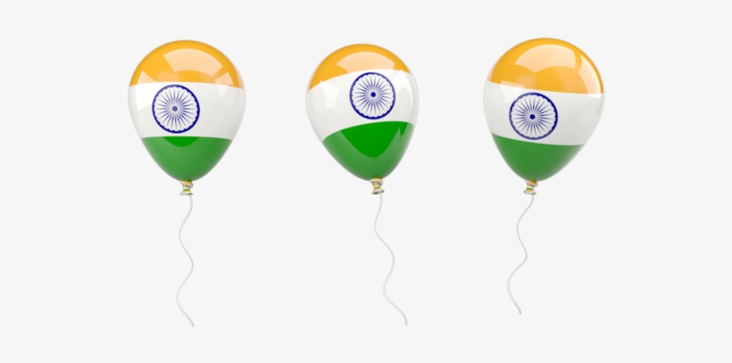 Illustration Of Flag Of India - Indian Flag Balloon Png, transparent png #2577530