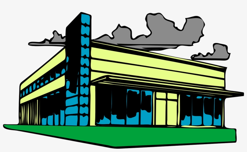 Building Factory Workshop Company Plant Pr - Commercial Real Estate Clip Art, transparent png #2577556