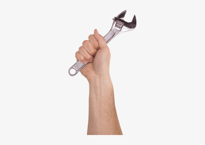 Hand Holding Wrench - Wrench Hand Png, transparent png #2577928