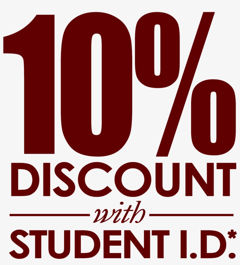 Estudentdiscountposter 10 Student Discount Free Transparent PNG