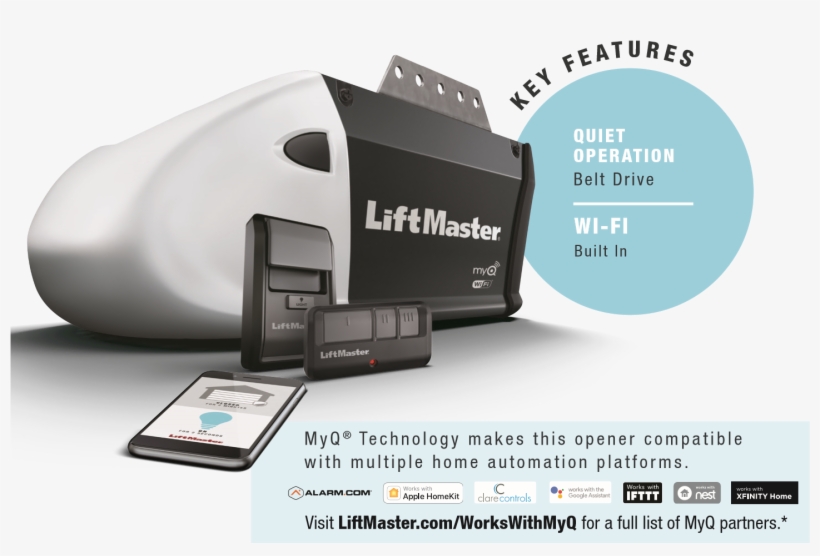 Current Garage Door Opener Discount Offers - Liftmaster 8164w, transparent png #2579591