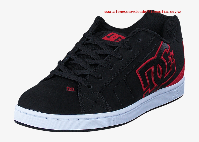 Dc Shoes Net Black/red 07225-02 Mens Leather Rubber - Sneakers, transparent png #2579863