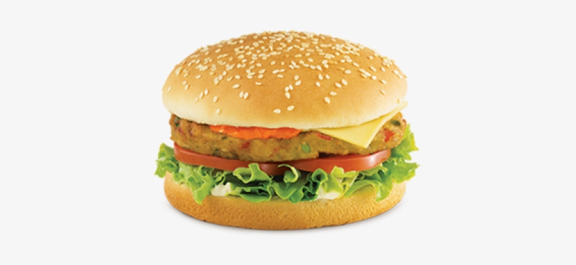 Veggie Burger Banner Free - Veggie Burger Png, transparent png #2579975