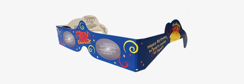 Happy Birthday 3d Glasses - Polarized 3d System, transparent png #2580070
