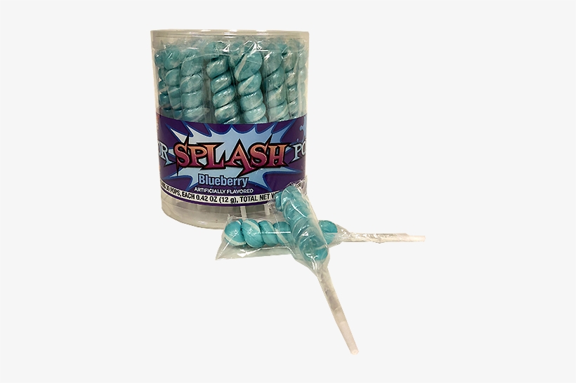 Pearl Baby Blue & White Color Splash Blueberry Unicorn - Alberts Yellow & White Banana Splash Lollipops, transparent png #2580611