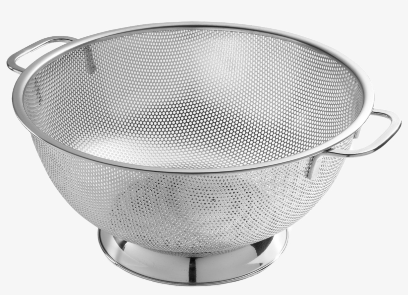 Colander - Bellemain Micro-perforated Stainless Steel 5-quart, transparent png #2580841