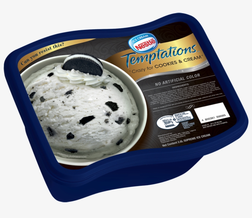 Nestle Ice Cream Cookies And Cream, transparent png #2580878
