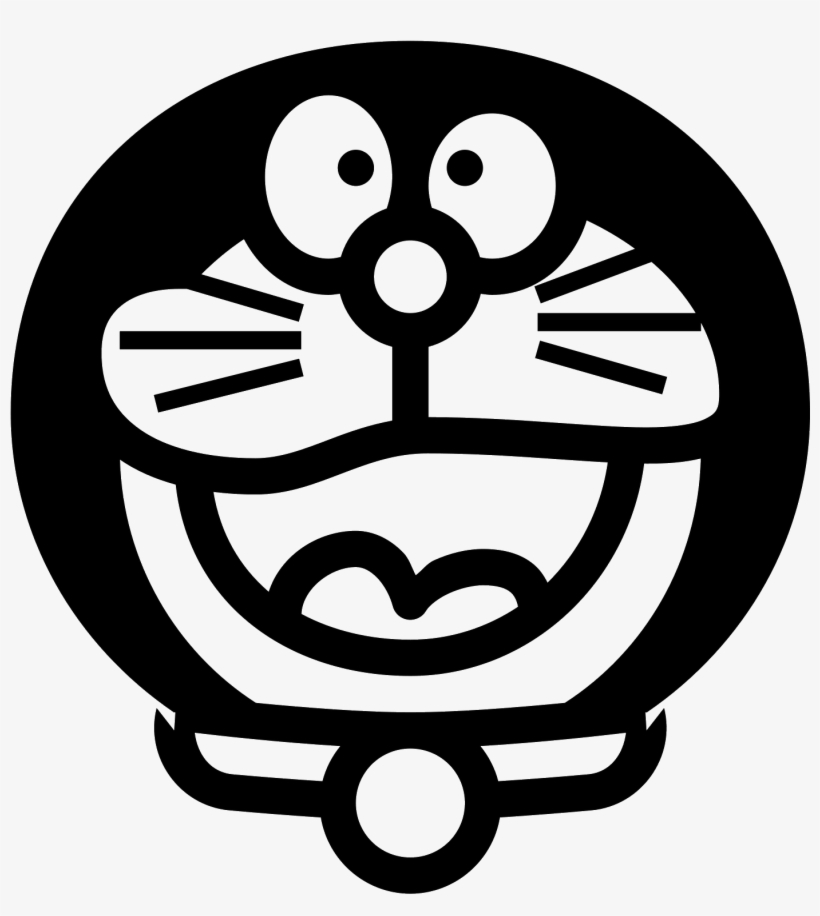 Doraemon Clipart Power Point - Doraemon Vector Black And White, transparent png #2581210