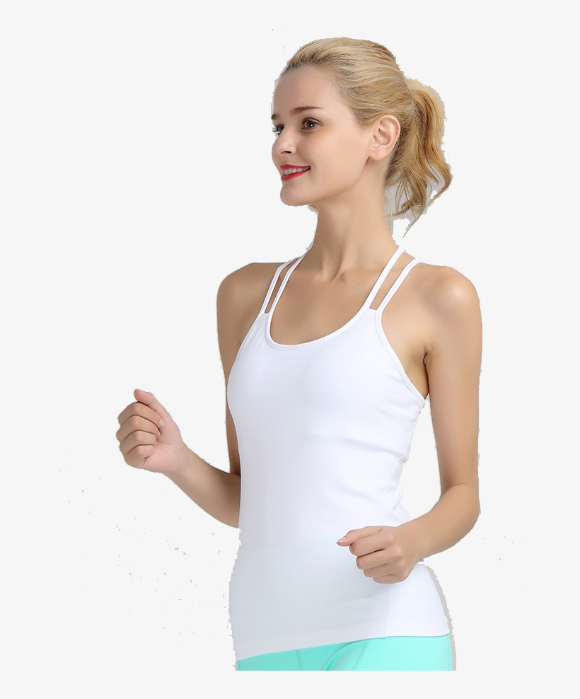 Girls Yoga Singlets Yoga Bra Slim Yoga Top - Bra, transparent png #2581359