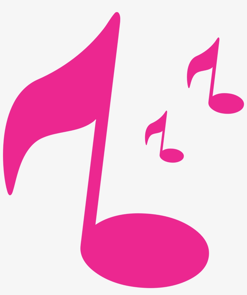 Pink Music Note Png - Pink Music Note Clipart, transparent png #2582146