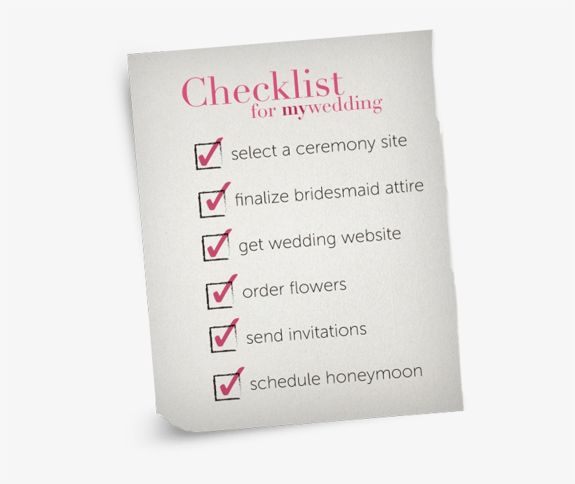 Wedding Planning Checklist & Budget Planner Myweddingm - Wedding, transparent png #2582333