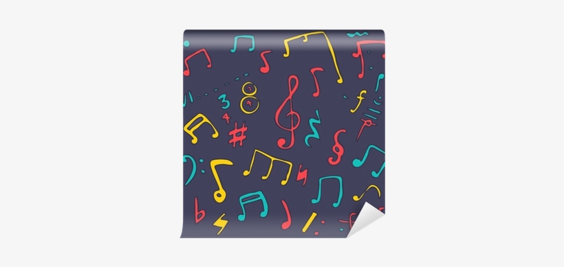 Background Colorful Music Notes Vector Illustration - Number, transparent png #2582498