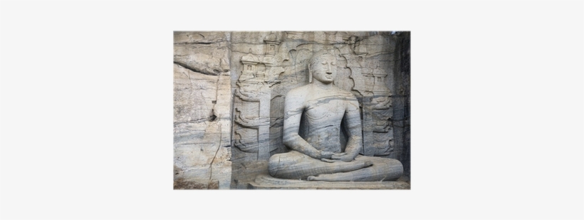 Statue Of Lord Buddha In Gal Vihara At Polonnaruwa, - Ancient City Of Polonnaruwa, transparent png #2583215