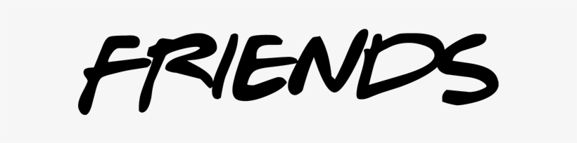 Free Fonts From Famous Tv Shows Including Titles, Logos, - Friends In Different Fonts, transparent png #2583329