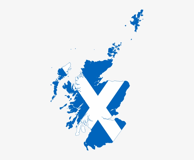 Scotland Flag Map2 - Scotland Png, transparent png #2583508