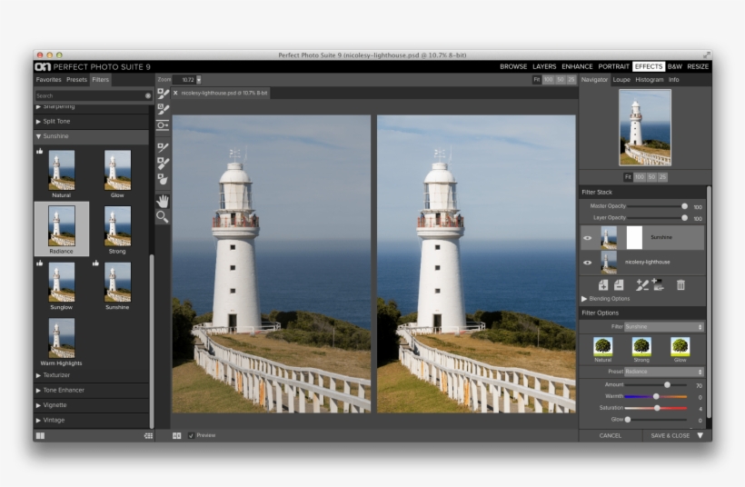 Sunshine-radiance - Cape Otway Lighthouse, transparent png #2583865