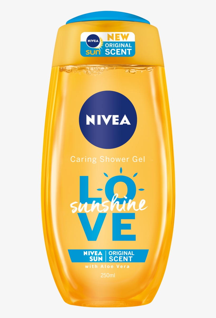 Nivea Love Sunshine Shower Gel, transparent png #2583888