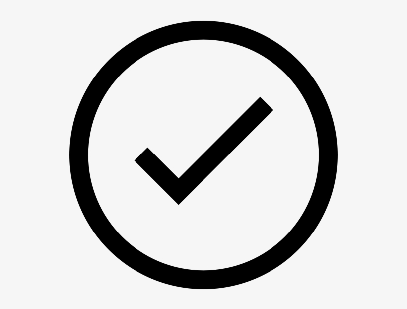 Check Mark Rubber Stamp - Circle Check Mark Png, transparent png #2583892