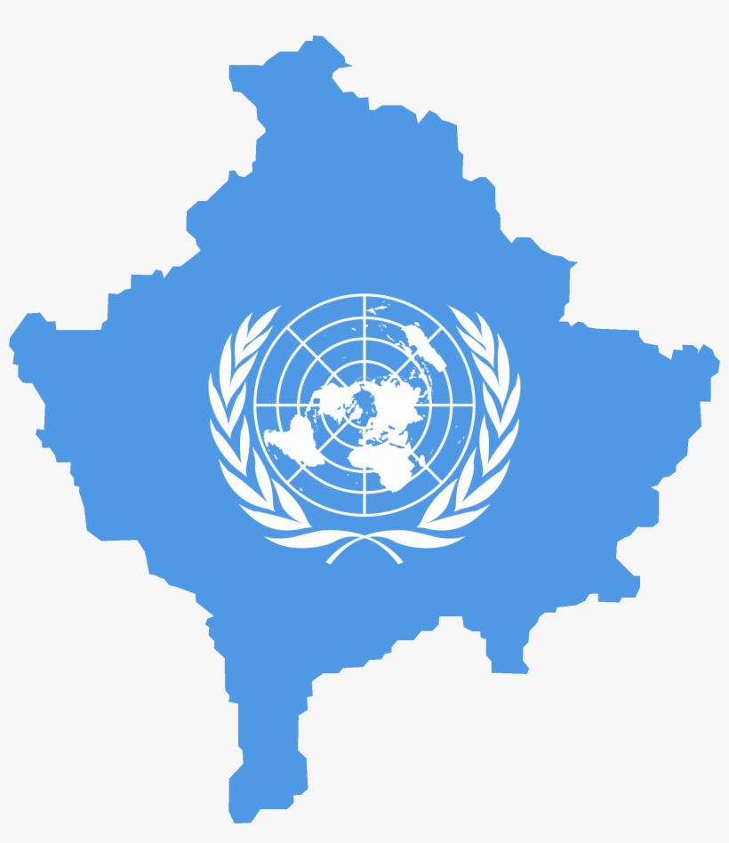 Flag Map Of Kosov - United Nations, transparent png #2583918