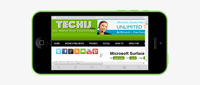 Mockuphone - Mobile Phone, transparent png #2584372