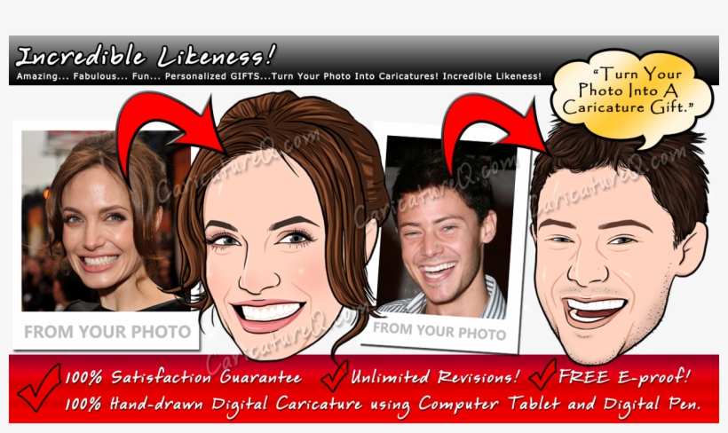 Caricature Likeness Samples - Bride And Groom Caricature Maker Free, transparent png #2584825