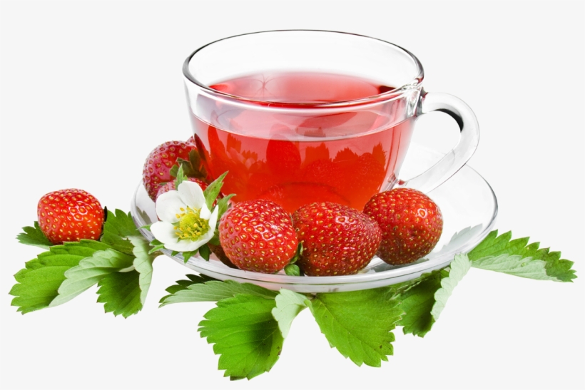 Herbal Green Leaf With Tea Cup - Good Morning Fruit Juice, transparent png #2585050