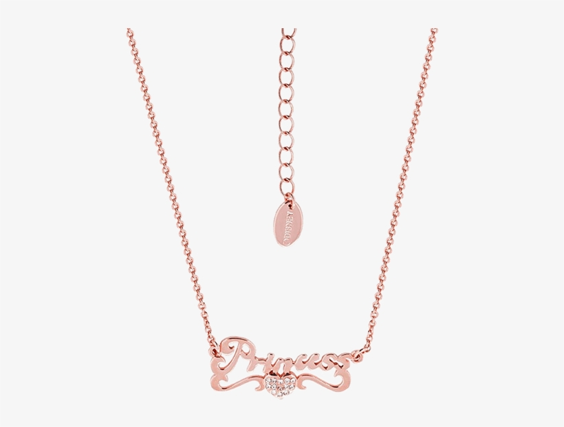 Banner Black And White Disney Cinderella Rose Gold - Rose Gold Princess Necklace, transparent png #2585259