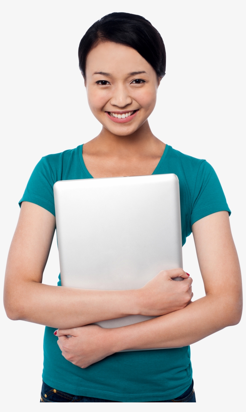 Girl With Laptop Png Image - Portable Network Graphics, transparent png #2585312