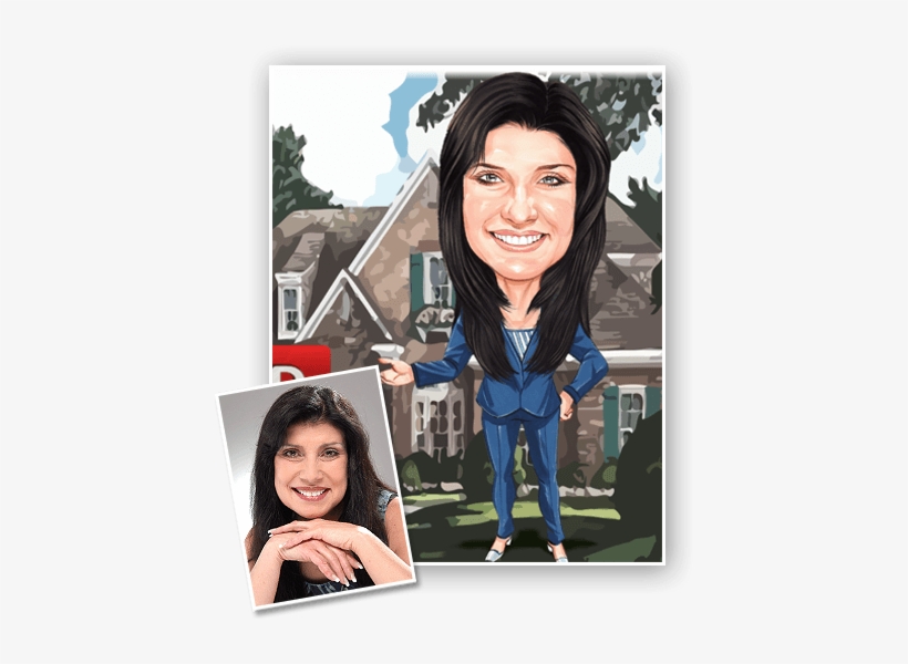 This Is An Example Of A Caricature Of A Real Estate - Portrait, transparent png #2585404