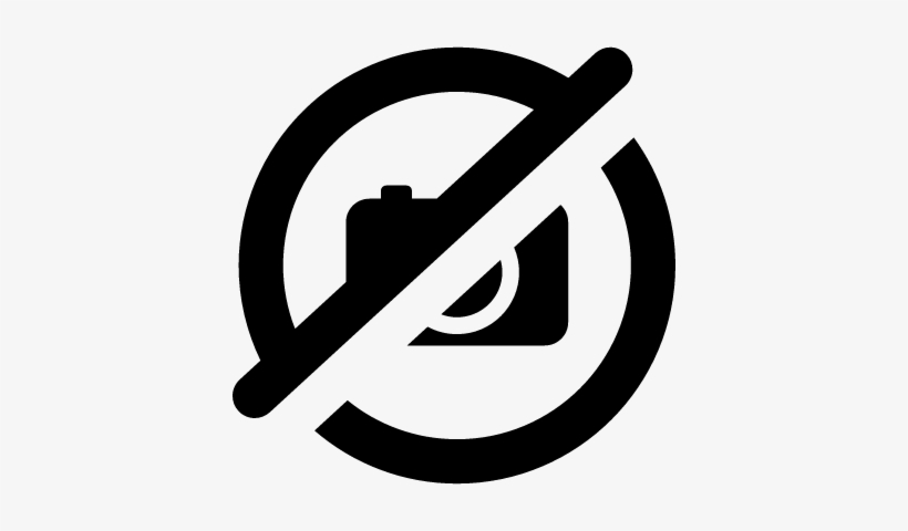No Photography Vector - Icon, transparent png #2585544