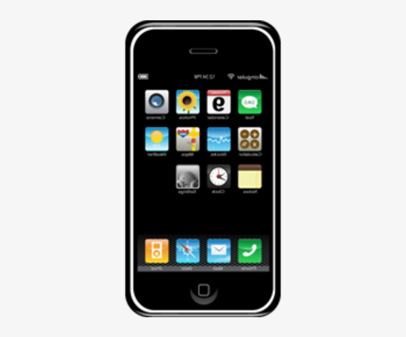 Iphone Cell Phone Clipart - Clipart Images Mobile Phone, transparent png #2585580