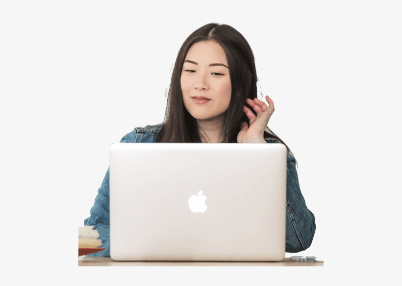 Girl - Netbook, transparent png #2585905