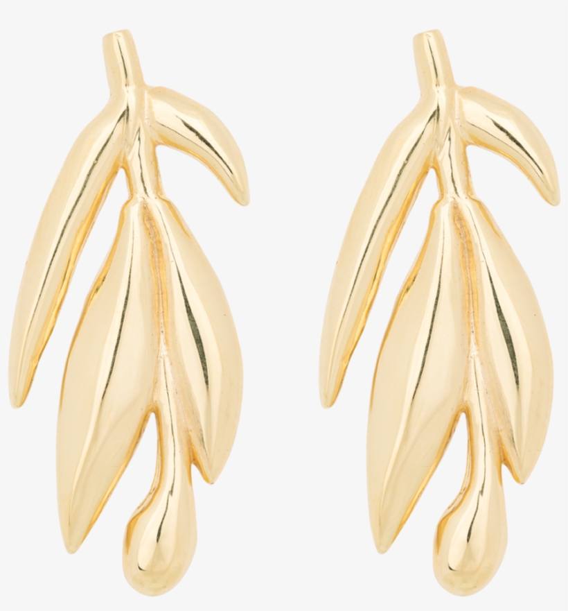 Banana Leaf Earring - Anna + Nina, transparent png #2585926